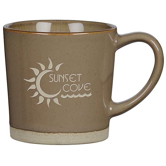 Rustic Coffee Mug - 12 oz - Deep Etch