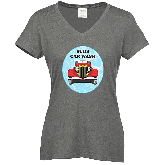 Team Favorite Blended V-Neck T-Shirt - Ladies' - Full Color