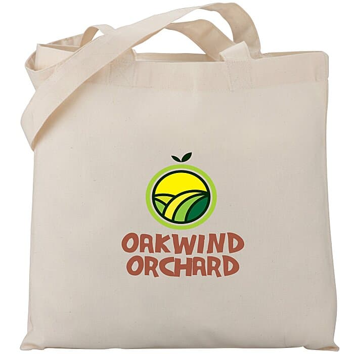 Organic Cotton Sheeting Economy Tote - Full Color