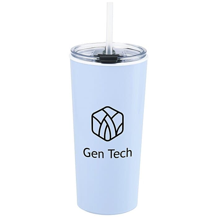 Roadmaster Tumbler with Flip Lid and Straw - 18 oz - White Interior