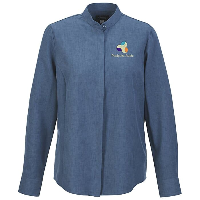 FlexBatiste Banded Collar Shirt - Ladies'