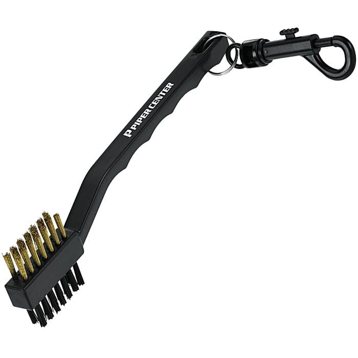 Golf Brush with Dual Bristles & Clip