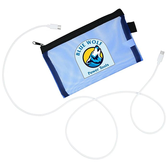 Mesh Charging Cable Pouch - Large