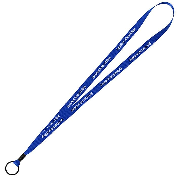 Economy Lanyard - 1/2 inch - Metal Split Ring