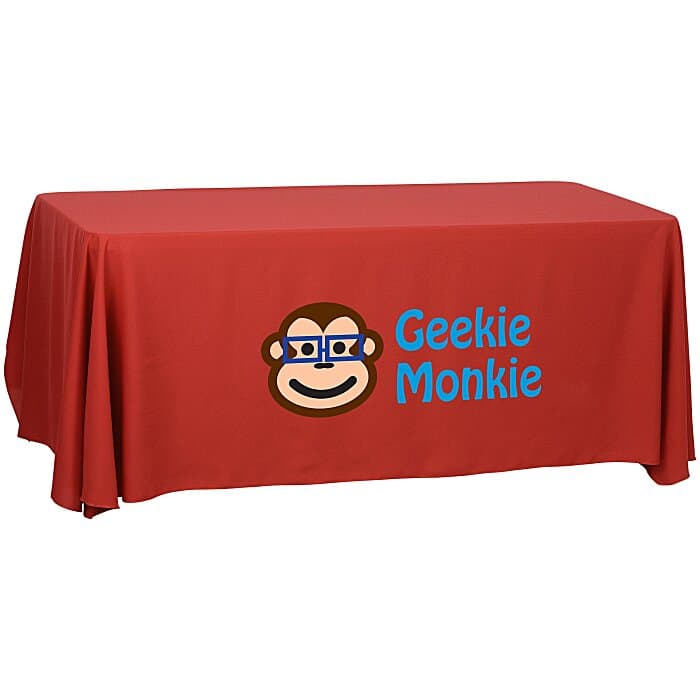 Serged Open-Back Polyester Table Throw - 6 feet