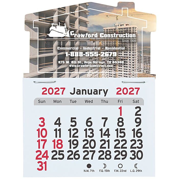 Peel-N-Stick Calendar - House