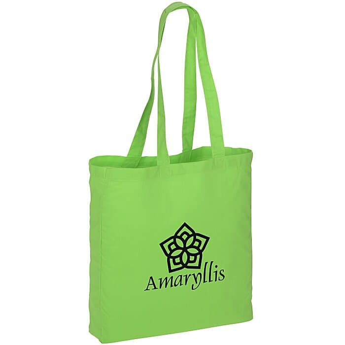 Gusseted Cotton Sheeting Tote - Color