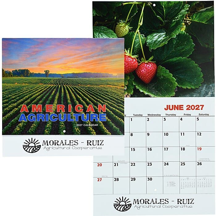 American Agriculture Calendar - Stapled