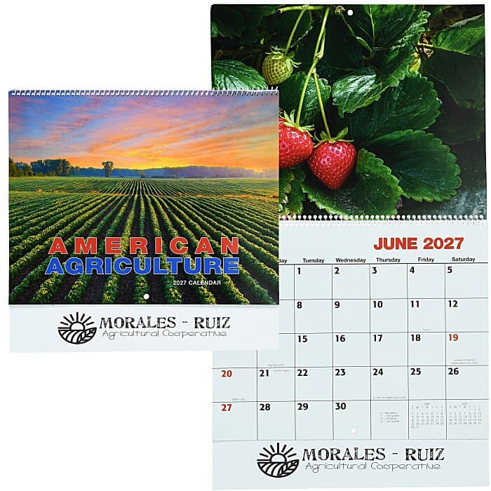 American Agriculture Calendar - Spiral
