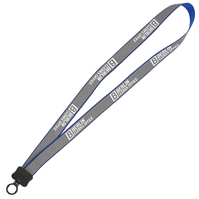 Reflective Lanyard - 3/4 inch - 32 inches - Plastic O-Ring