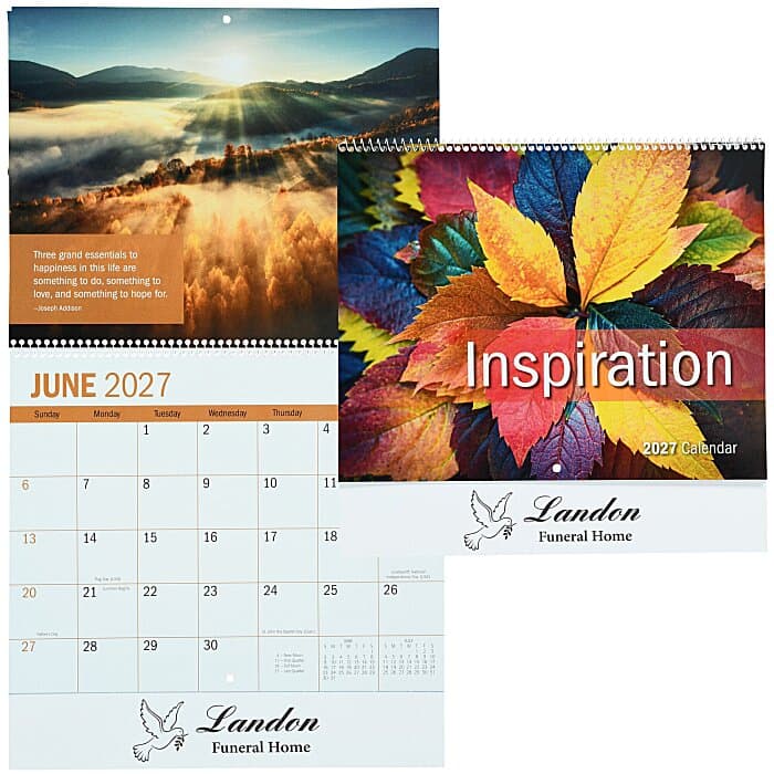 Inspirational Calendar - Spiral