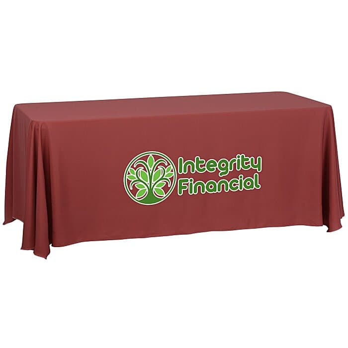 Serged Closed-Back Table Throw - 6 feet