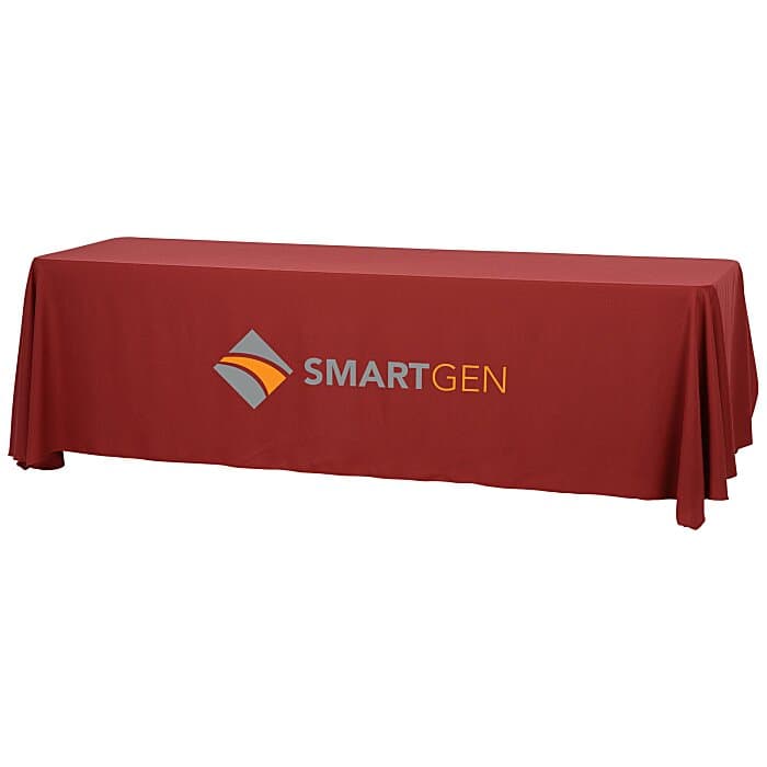 Serged Open-Back Table Throw with Pocket - 8 feet