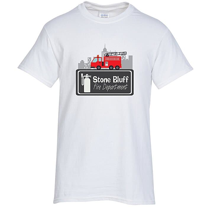 Gildan 6-oz Ultra Cotton T-Shirt - Men's - Full Color - White