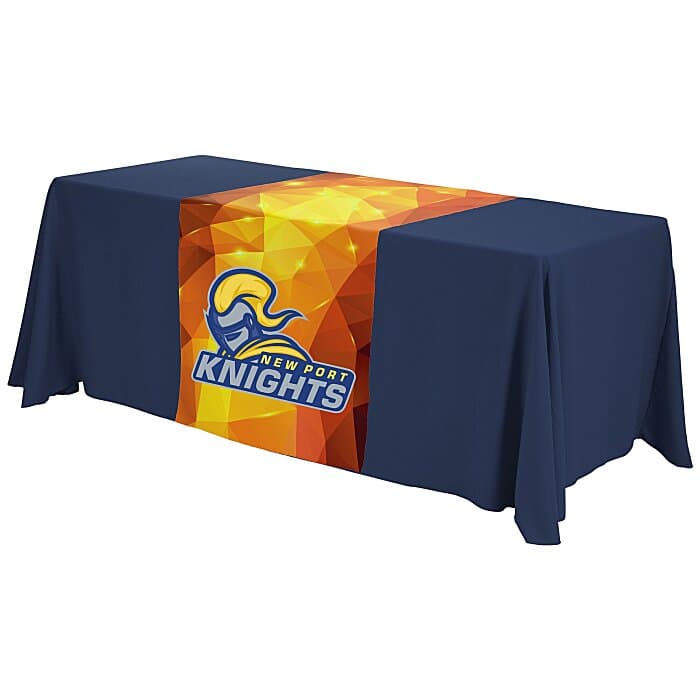 Serged 6-foot Closed-Back Table Throw and Runner Kit - Full Color