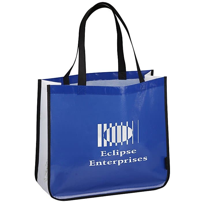 Laminated Polypropylene Shopper Tote - 14 inches x 16 inches