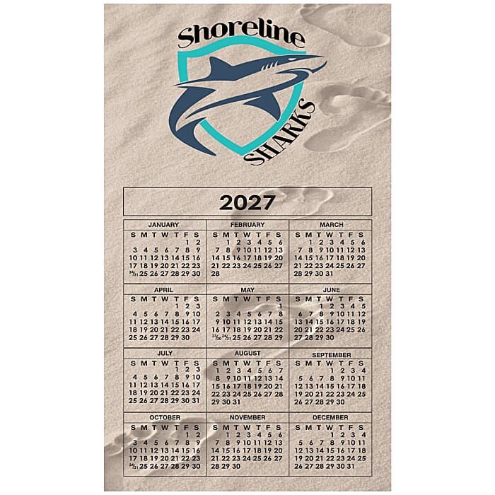 Calendar Magnet - Medium - Footprints