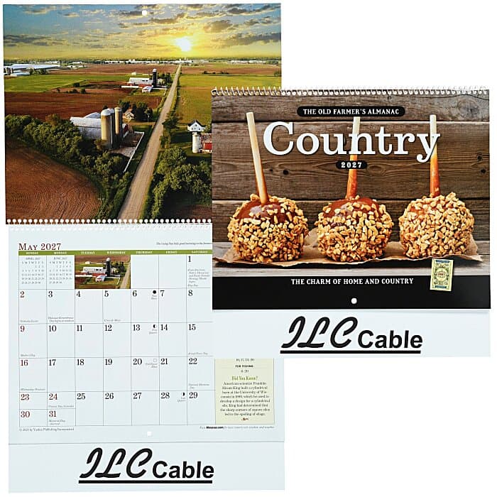The Old Farmer's Almanac Calendar - Country - Spiral