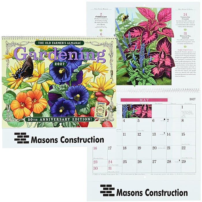 The Old Farmer's Almanac Calendar - Gardening - Spiral