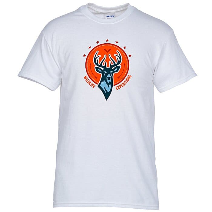 Gildan 5.3-oz Cotton T-Shirt - Men's - White