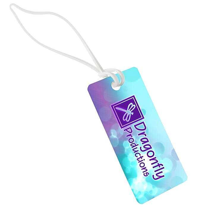 Rectangle POLYspectrum Bag Tag - 2 inches x 4 inches - Opaque