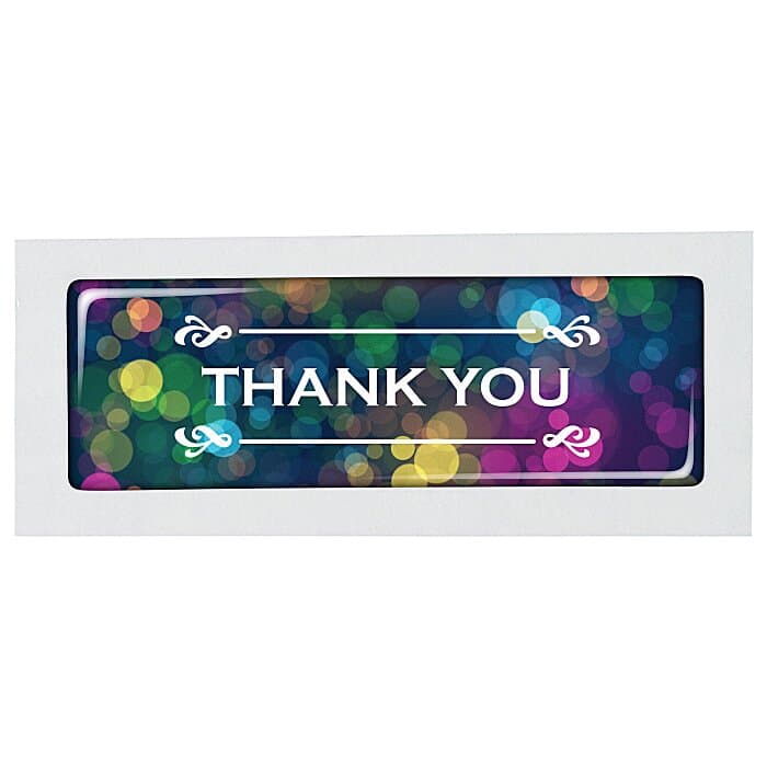 Dome Sticker - Rectangle - 1/2 inch x 1 1/2 inches