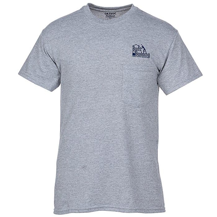 Gildan 5.5-oz DryBlend 50/50 Pocket T-Shirt - Screen