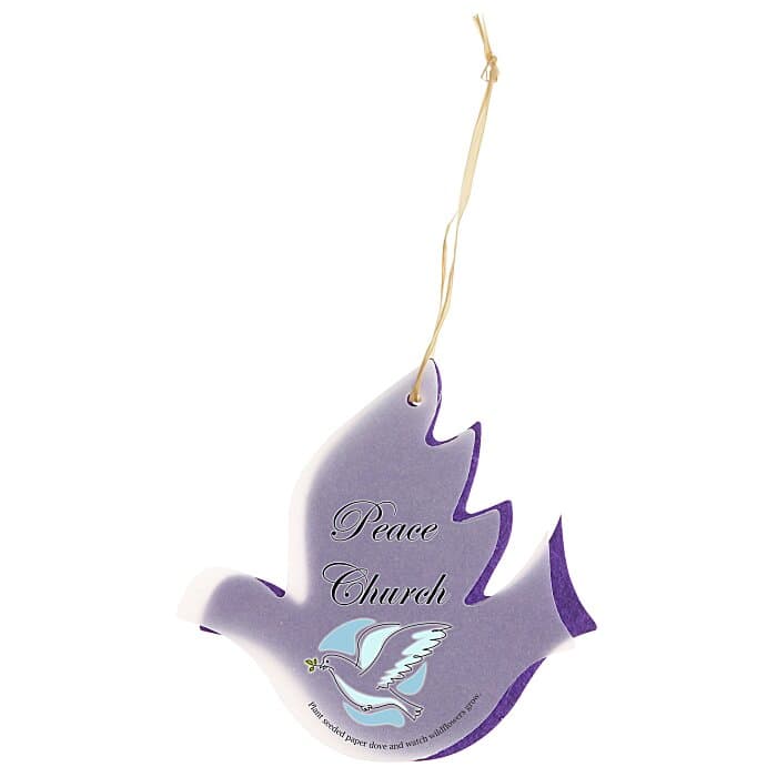 Seeded Paper Ornament - Dove