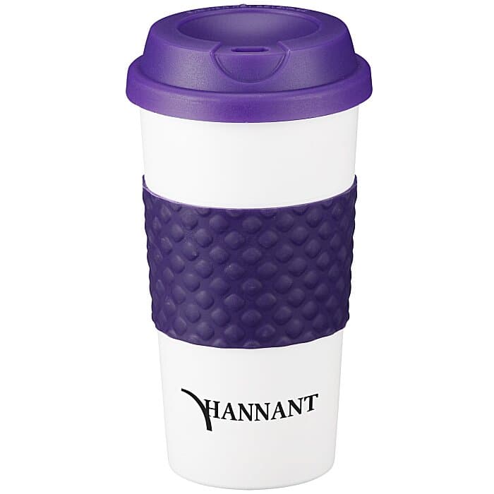 Color Banded Classic Coffee Cup - 16 oz.