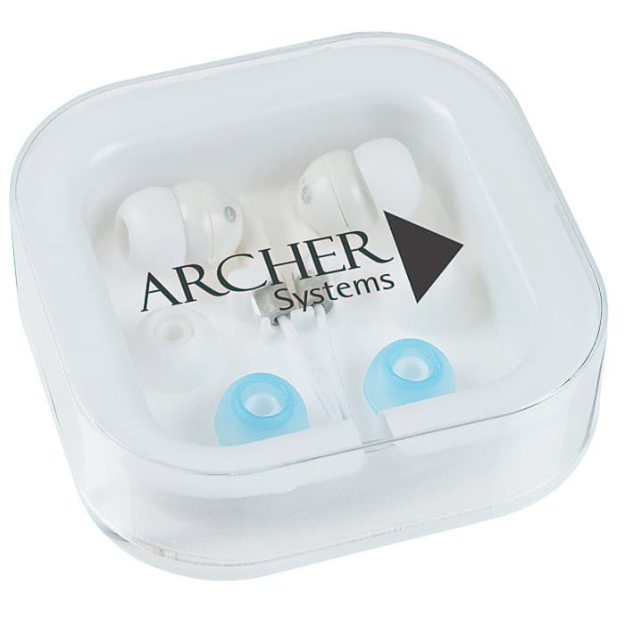 Earbuds with Interchangeable Covers - Bright White