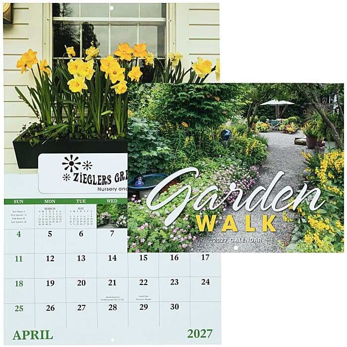 Garden Walk Calendar - Window