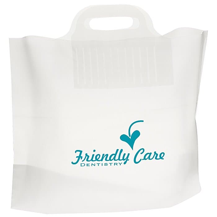 Soft Bridge Handle Plastic Bag - 12 inches x 16 inches