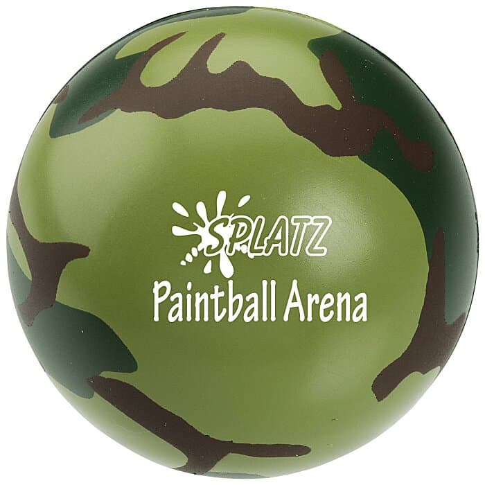 Camouflage Round Stress Reliever