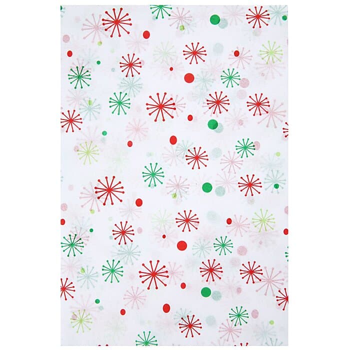 Tissue Paper - Seasons Greeting Snowflakes