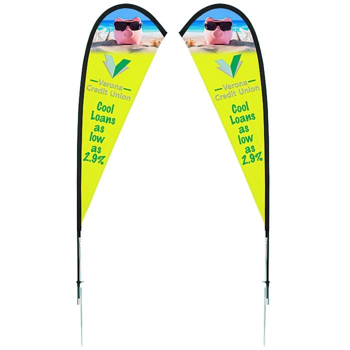 Outdoor Sail Sign - 8' - Two Sided