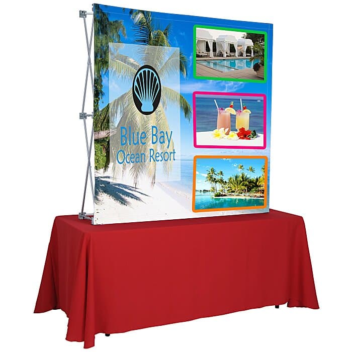 Splash Tabletop Display - 5 feet - Front Graphics