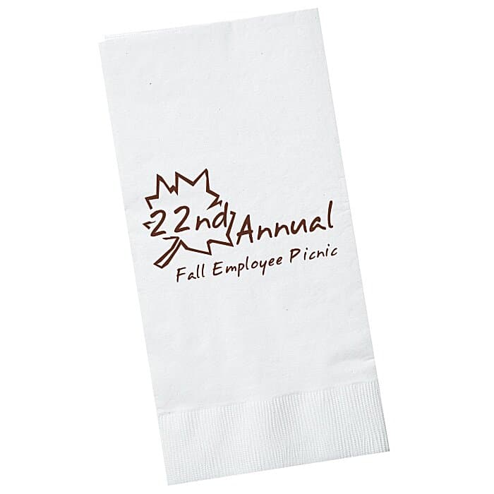 Dinner Napkin - 2-ply - 1/8 Fold - White