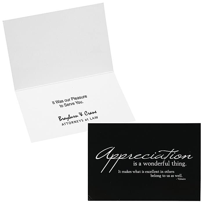 Appreciation Quote Note Card
