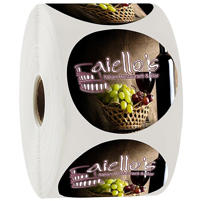 Full Color Sticker by the Roll - Circle - 2 1/2 inches