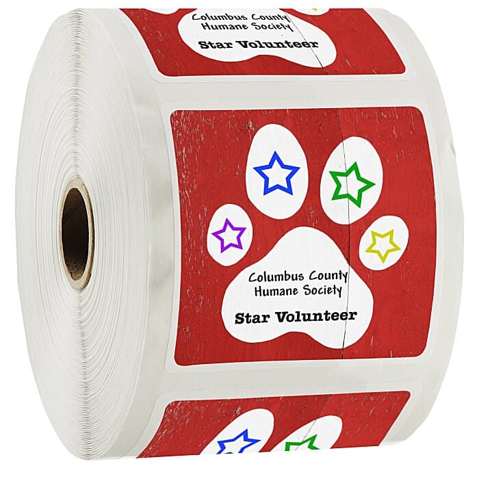 Full Color Sticker by the Roll - Square - 3 inches x 3 inches