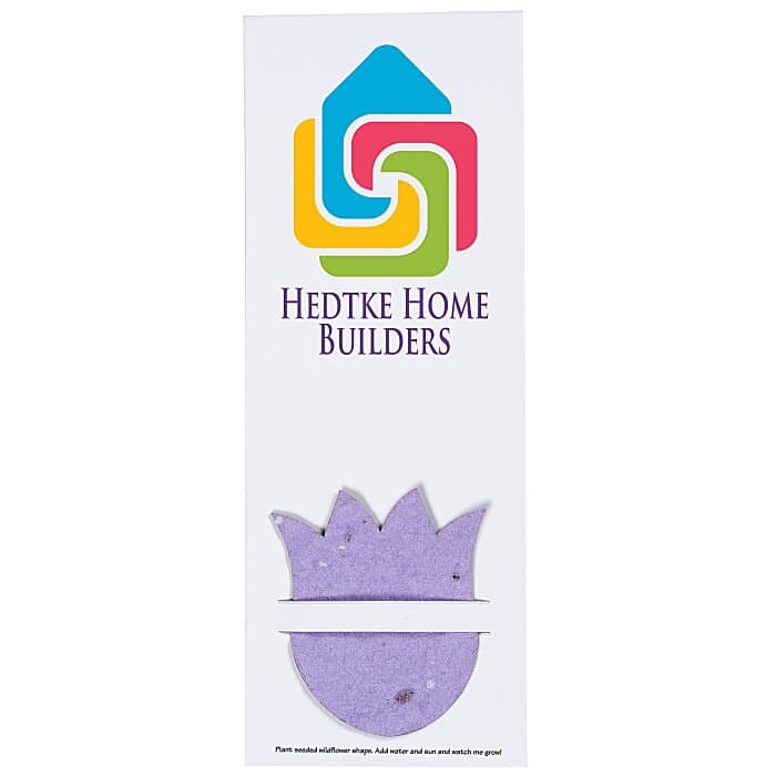 Plant-A-Shape Flower Seed Bookmark - Tulip