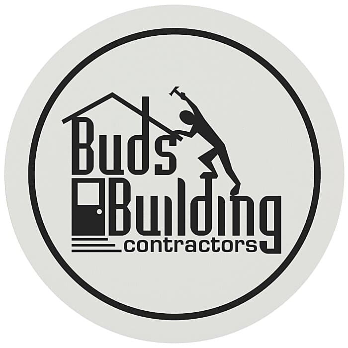 Hard Hat Sticker - Circle - 2 inches Dia
