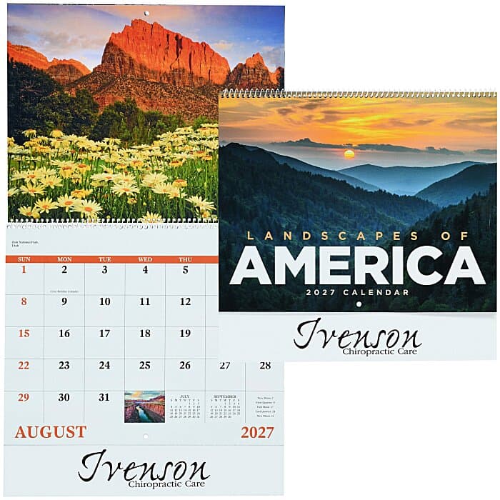 Landscapes of America Calendar - Spiral