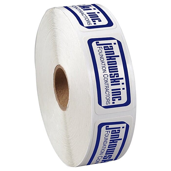 Value Sticker by the Roll - Rectangle - 1 inch x 2 inches