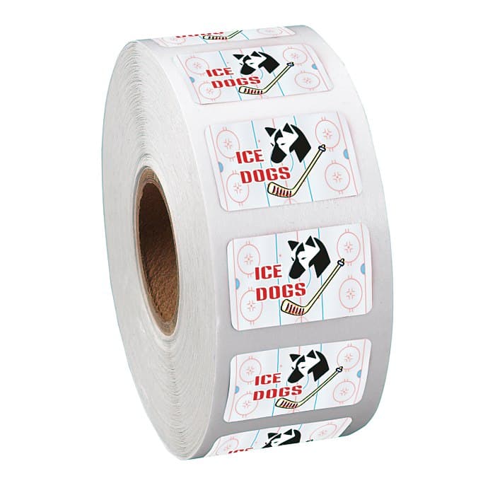 Full Color Sticker by the Roll - Rectangle - 5/8 inches x 1 inch