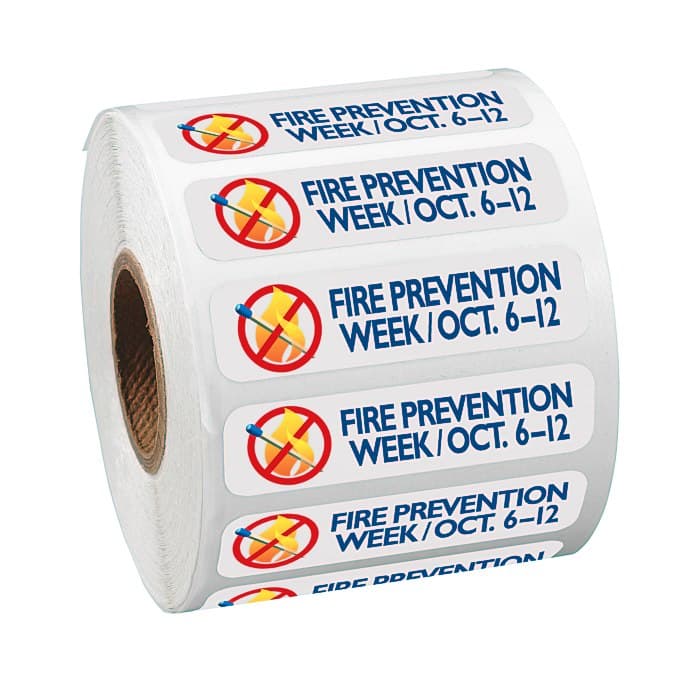 Full Color Sticker by the Roll - Rectangle - 1/2 inches x 2 inches