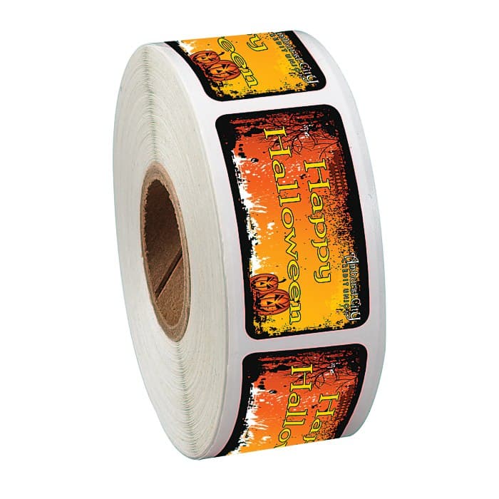 Full Color Sticker by the Roll - Rectangle - 3/4 inches x 1-1/2 inches