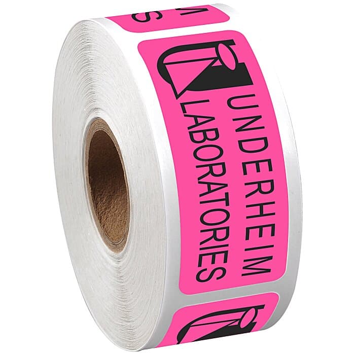 Sticker by the Roll - Rectangle - 1 inch x 2-1/2 inches