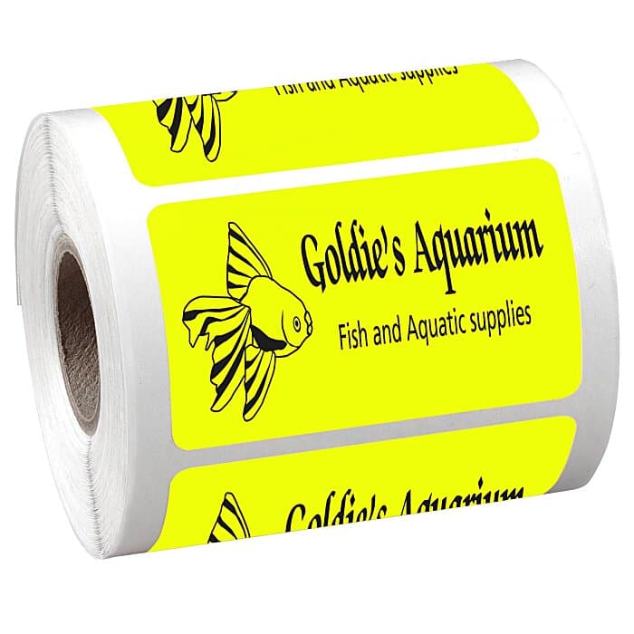Sticker by the Roll - Rectangle - 1-1/2 inches x 2-1/2