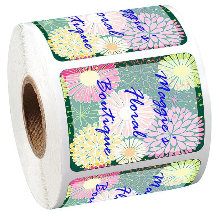 Full Color Sticker by the Roll - Rectangle - 1-1/2 inches x 2 inches